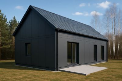 Nowoczesny dom z płyt warstwowych PIR