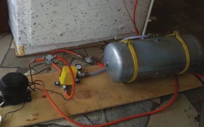 Fotografia 16. Magazynowanie gazu w zbiorniku.